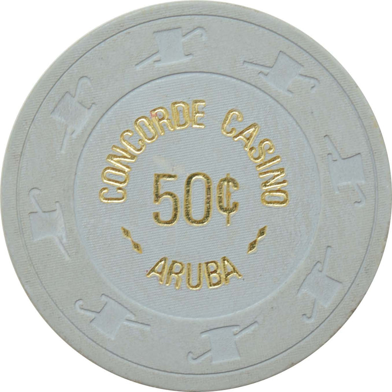 Concorde Casino Palm Beach Aruba 50 Cent Chip