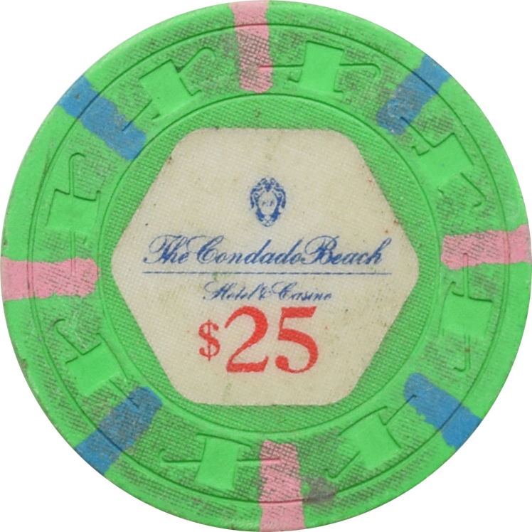 Condado Beach Casino San Juan Puerto Rico $25 Chip