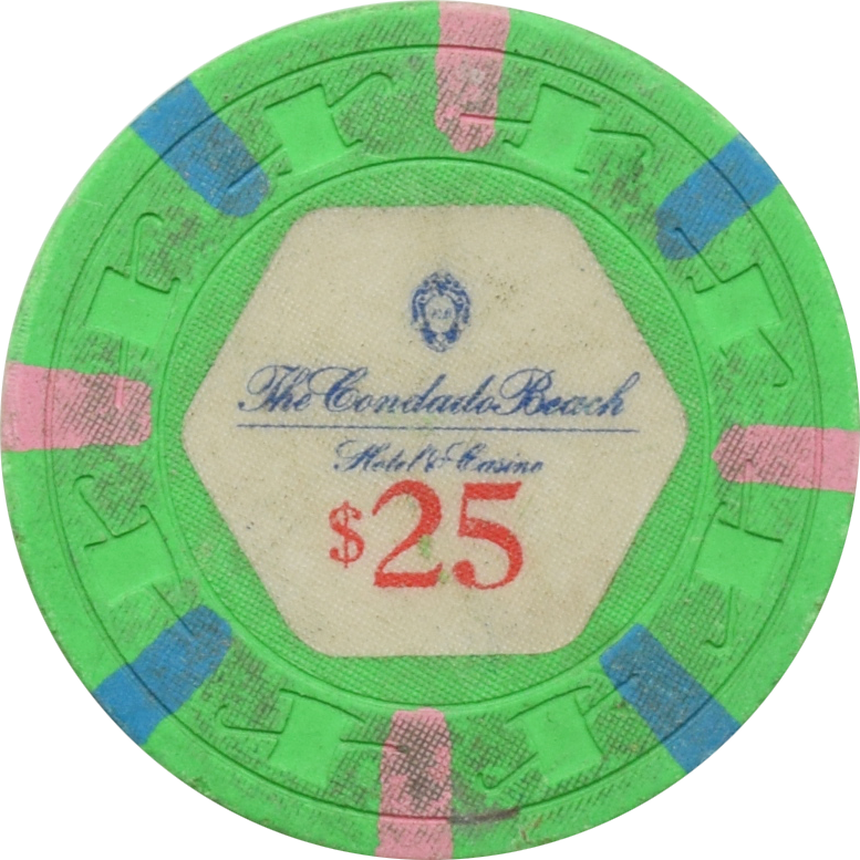 Condado Beach Casino San Juan Puerto Rico $25 Chip