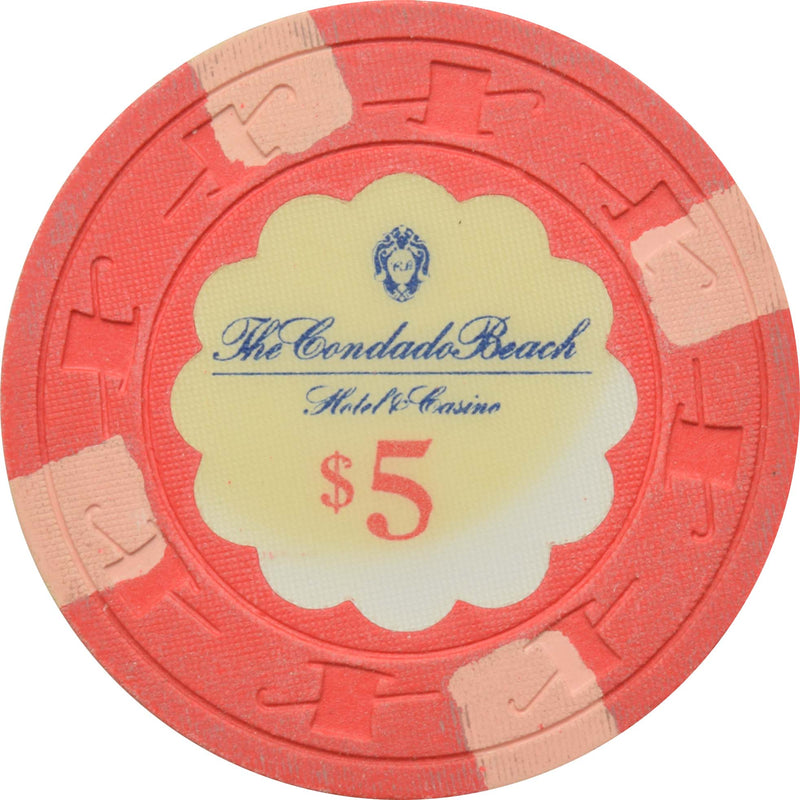 Condado Beach Casino San Juan Puerto Rico $5 Chip