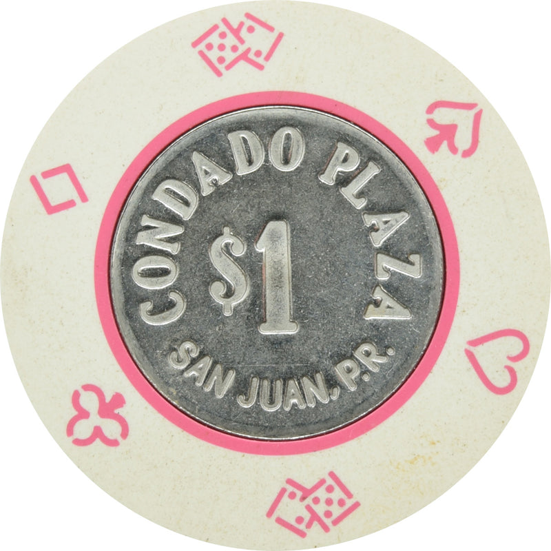 Condado Plaza Casino San Juan Puerto Rico $1 Chip