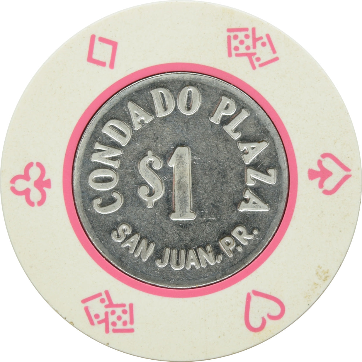 Condado Plaza Casino San Juan Puerto Rico $1 Chip