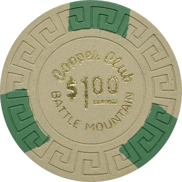 Copper Club Casino Battle Mountain Nevada $1 Chip 1966