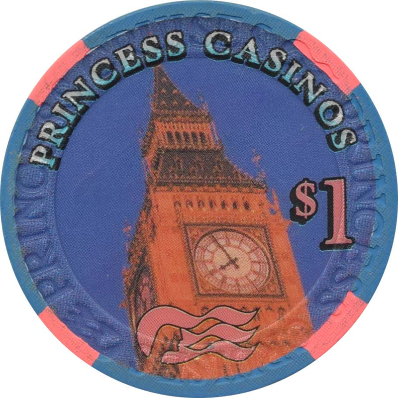 Coral Princess (Princess Cruises) Line Casino $1 Chip