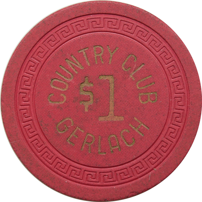 Country Club  Casino Gerlach Nevada $1 Chip 1953