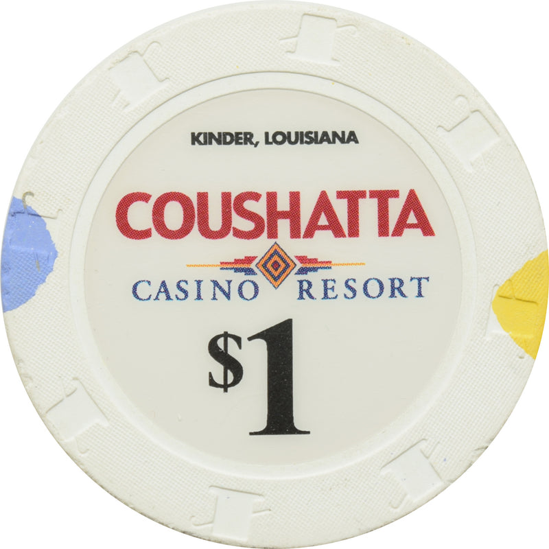 Coushatta Casino Kinder Louisiana $1 Chip