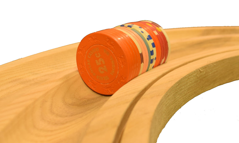 Curved Chip Rail for Craps Table