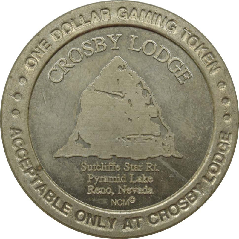 Crosby Lodge Reno Nevada $1 Token 1996