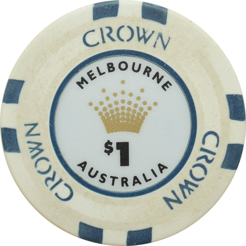 Crown Casino Melbourne Australia $1 Chip