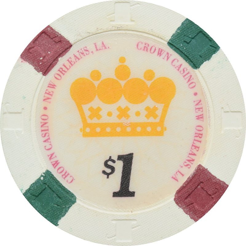 Crown Casino New Orleans Louisiana $1 Cancelled Chip