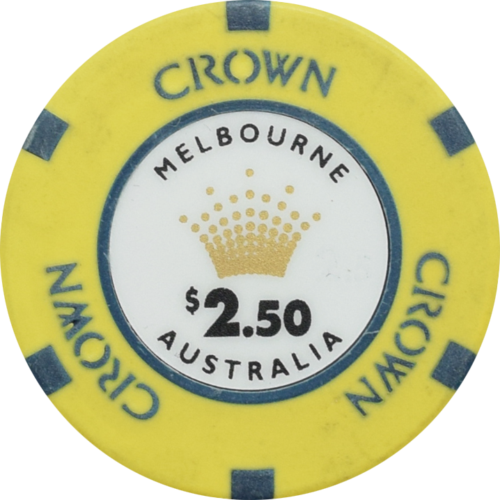 Crown Casino Melbourne Australia $2.50 Chip