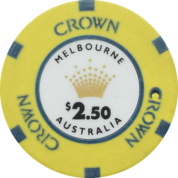 Crown Casino Melbourne Australia $2.50 Chip
