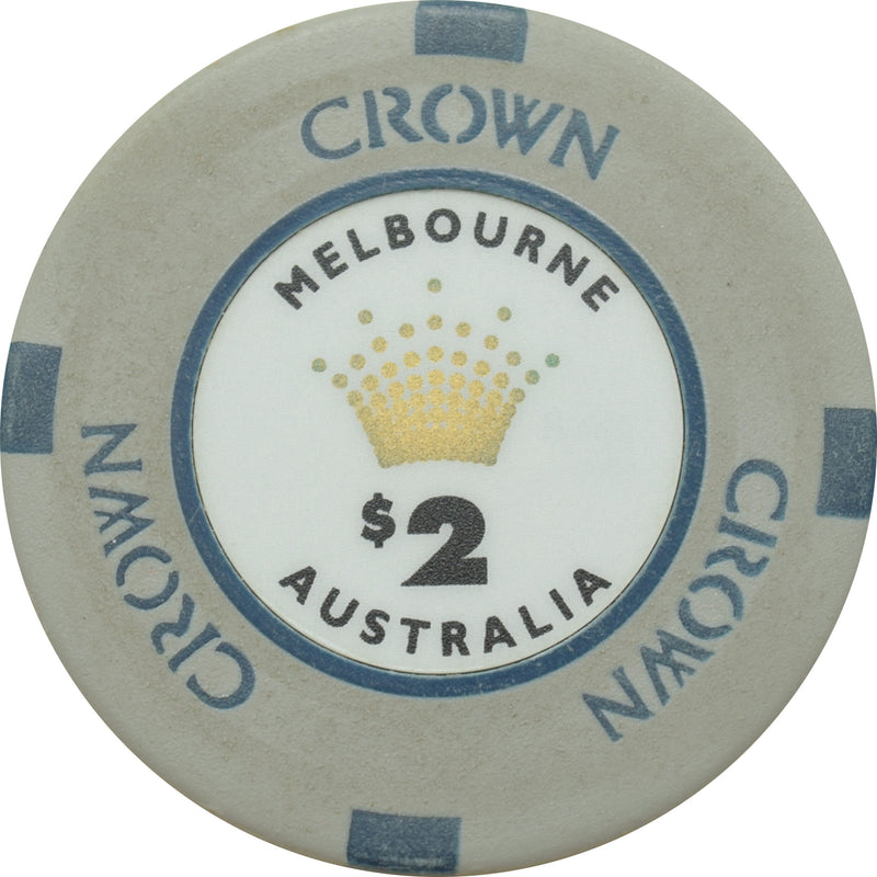 Crown Casino Melbourne Australia $2 Chip