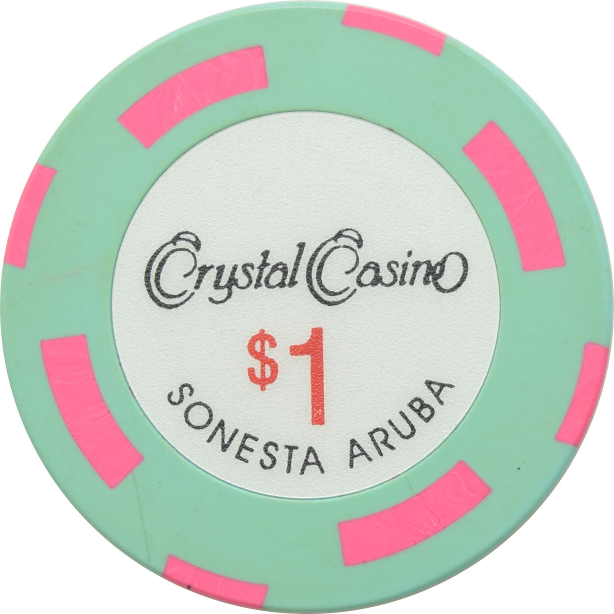 Crystal Casino Oranjestad Aruba $1 Chip