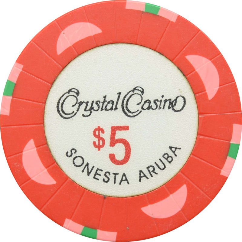Crystal Casino Oranjestad Aruba $5 Chip