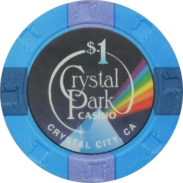 Crystal Park Casino Crystal City California $1 Secondary Chip