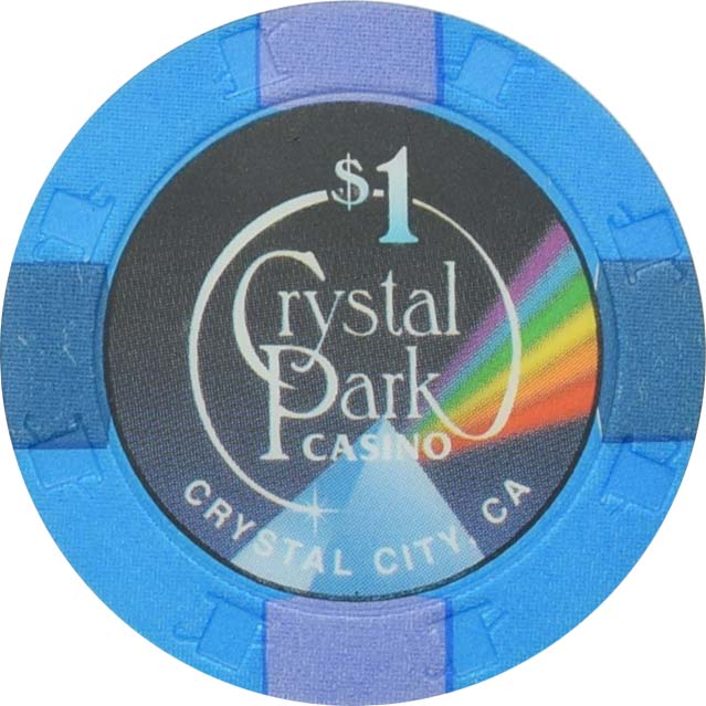 Crystal Park Casino Crystal City California $1 Secondary Chip