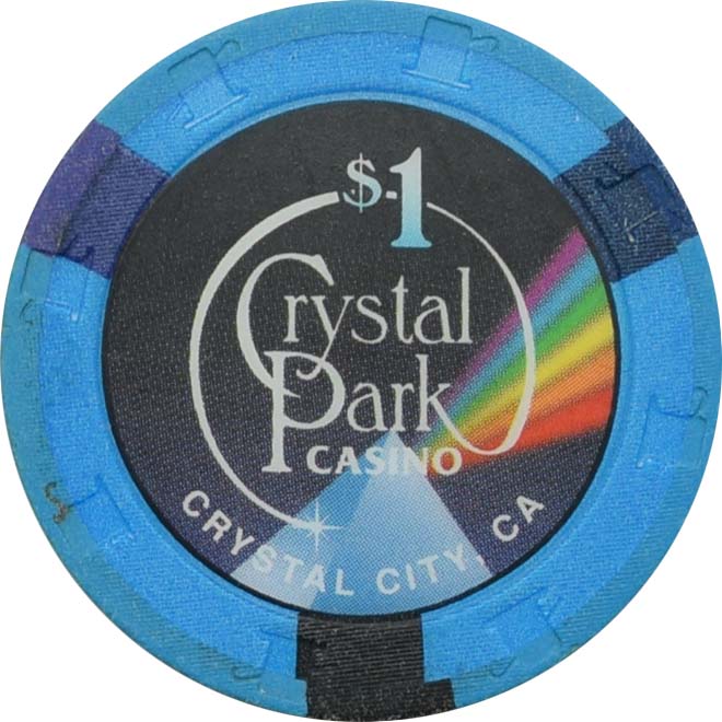 Crystal Park Casino Crystal City California $1 Primary Chip
