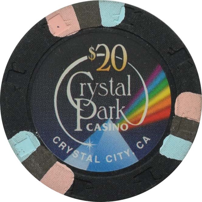 Crystal Park Casino Crystal City California $20 Chip