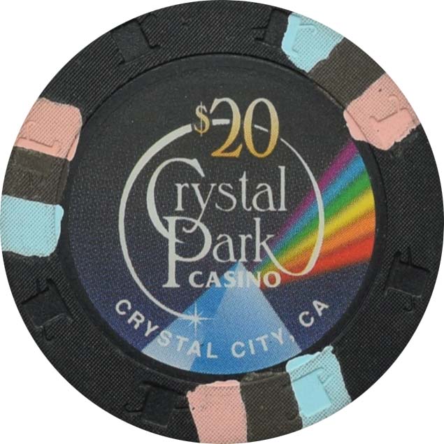 Crystal Park Casino Crystal City California $20 Chip
