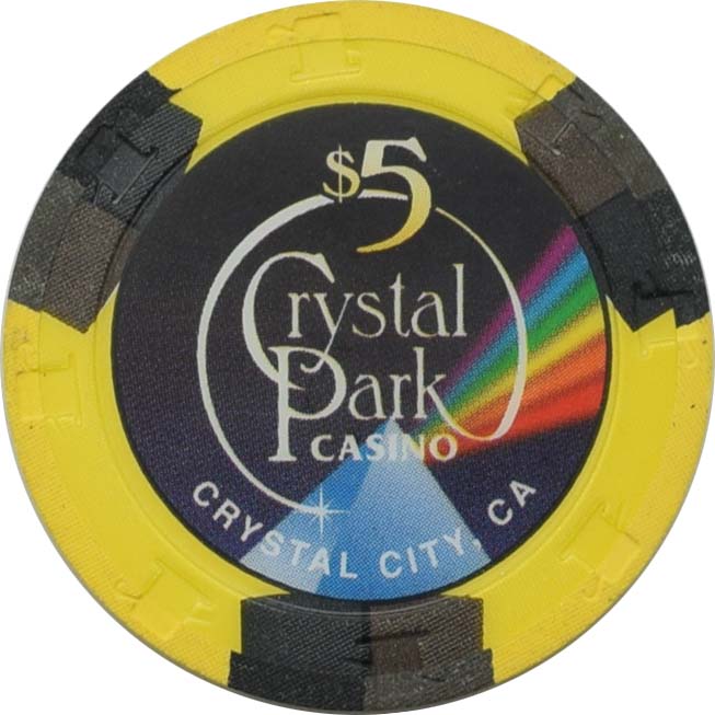 Crystal Park Casino Crystal City California $5 Primary Chip