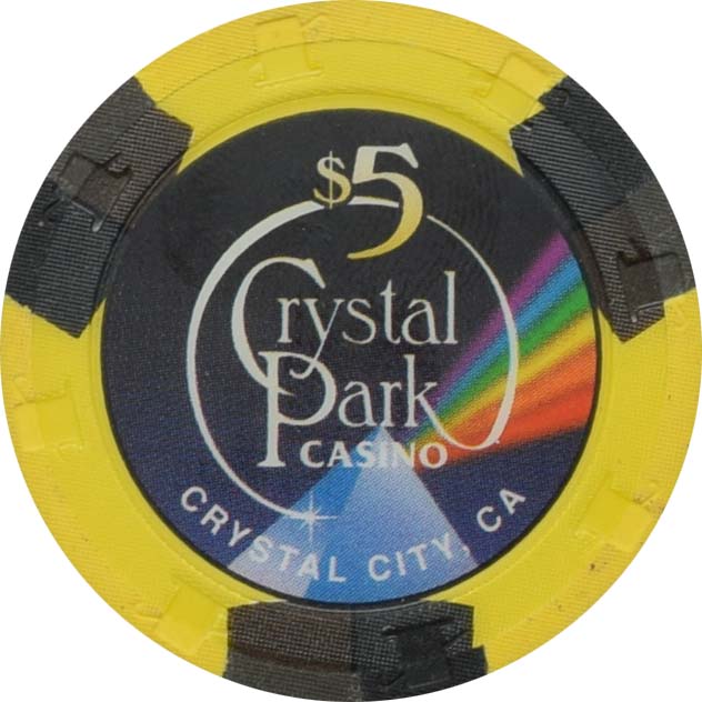 Crystal Park Casino Crystal City California $5 Primary Chip
