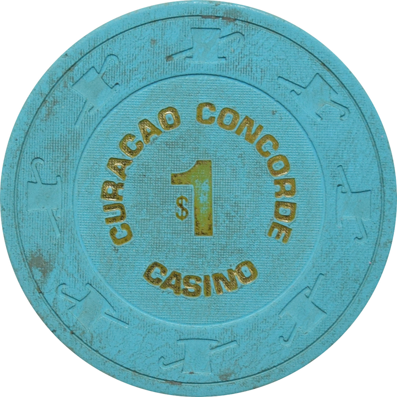 Concorde Curacao Casino Curacao $1 Chip