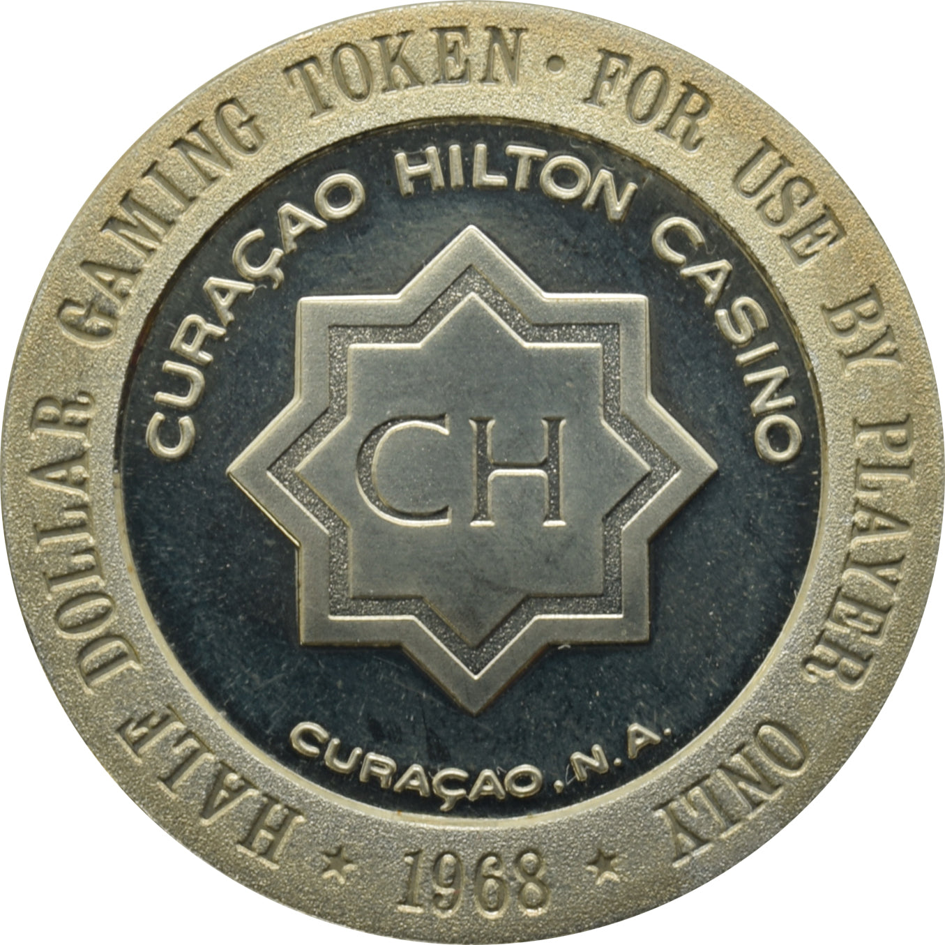 Curacao Hilton Casino Willemstad Curacao 50 Cent Token 1968