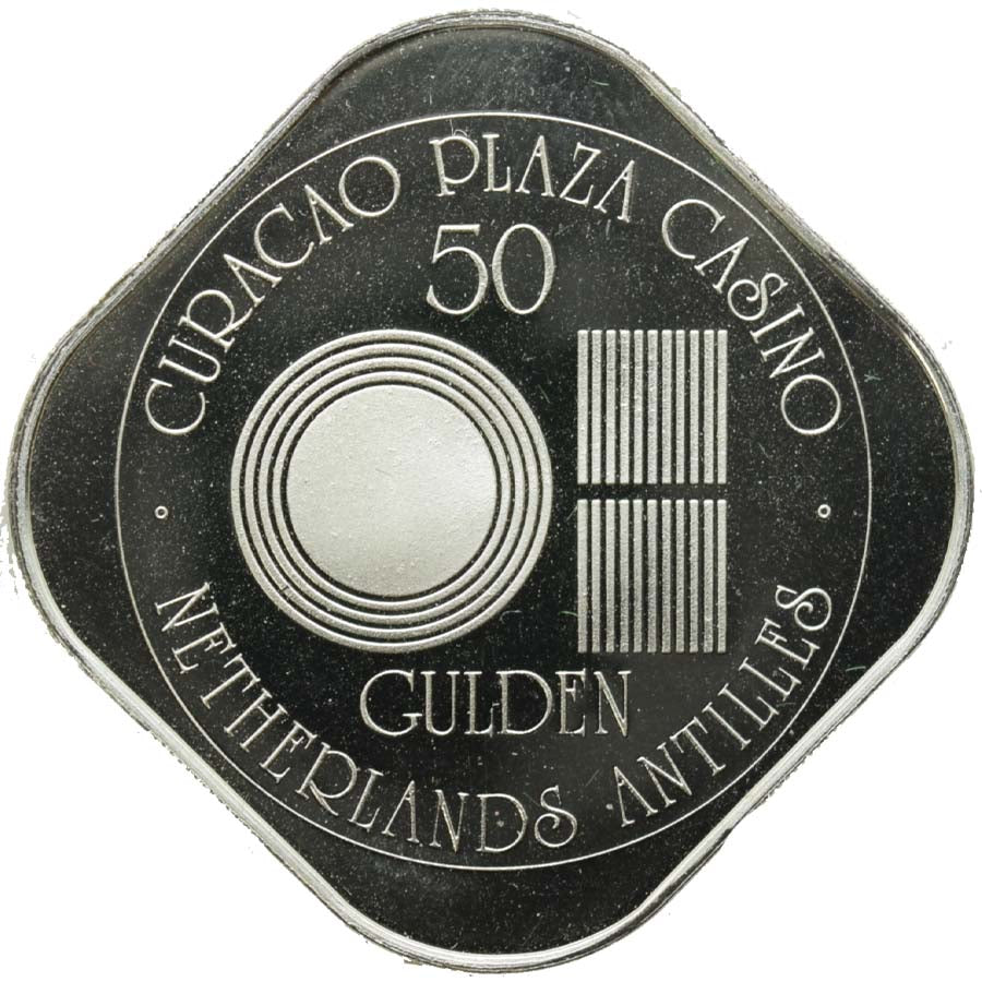 Curacao Plaza Casino Willemstad Curacao 50 Gulden Token