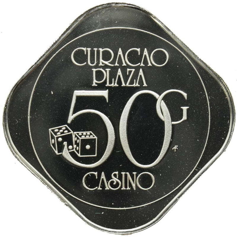 Curacao Plaza Casino Willemstad Curacao 50 Gulden Token