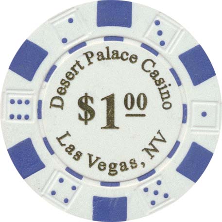 11.5gram Desert Palace Casino Poker Chip in various denominations Set of 25