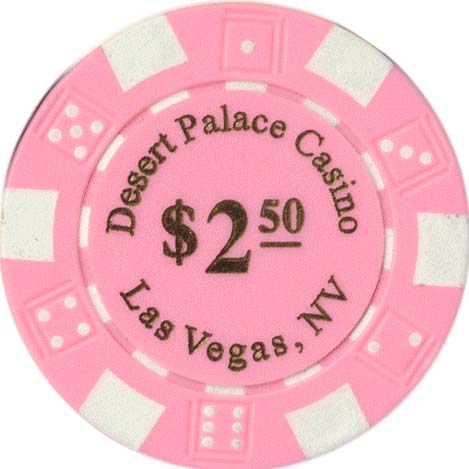 11.5gram Desert Palace Casino Poker Chip in various denominations Set of 25