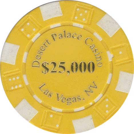 11.5gram Desert Palace Casino Poker Chip in various denominations Set of 25