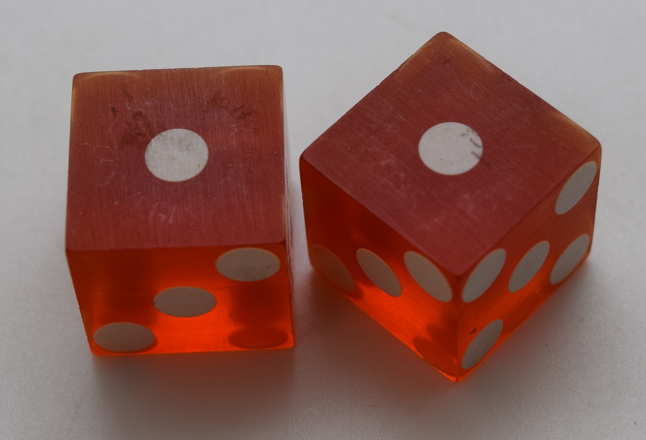 Silver Palace Casino Las Vegas Nevada Dice Pair Red