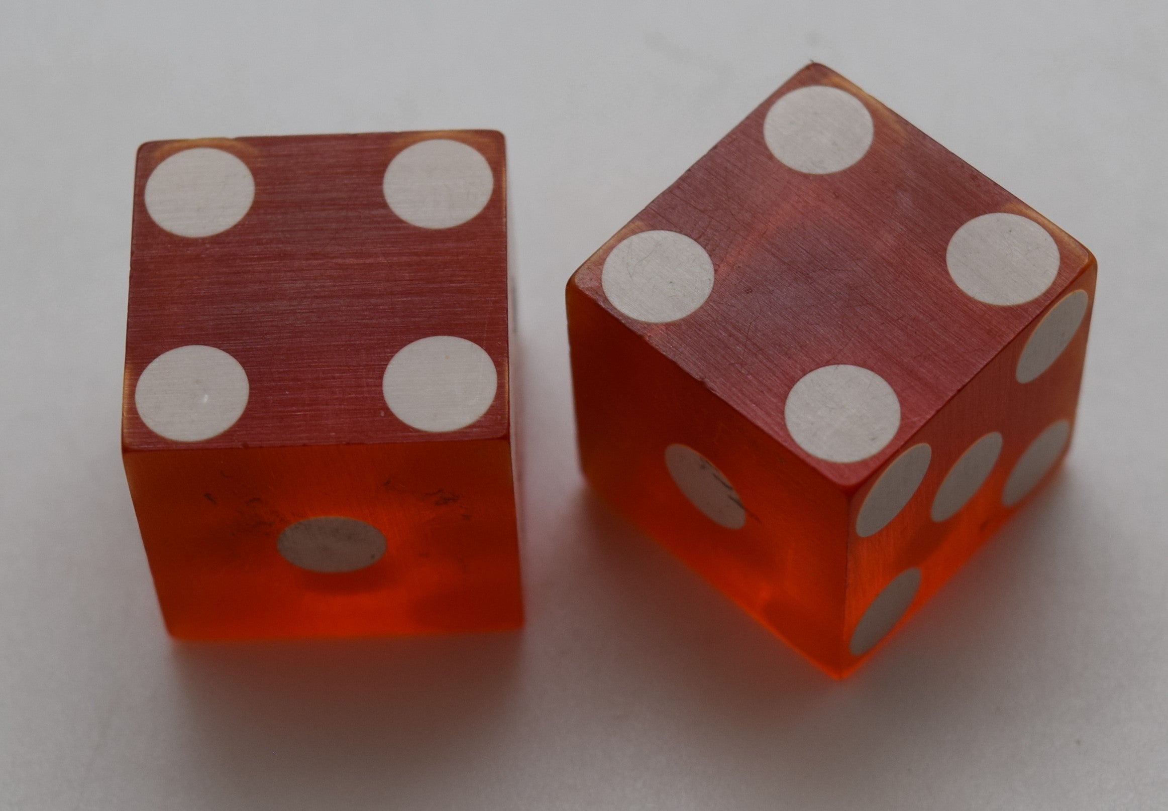 Silver Palace Casino Las Vegas Nevada Dice Pair Red