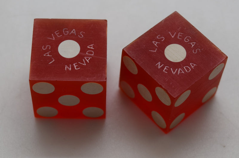 Stardust Casino Las Vegas Nevada Dice Pair Red