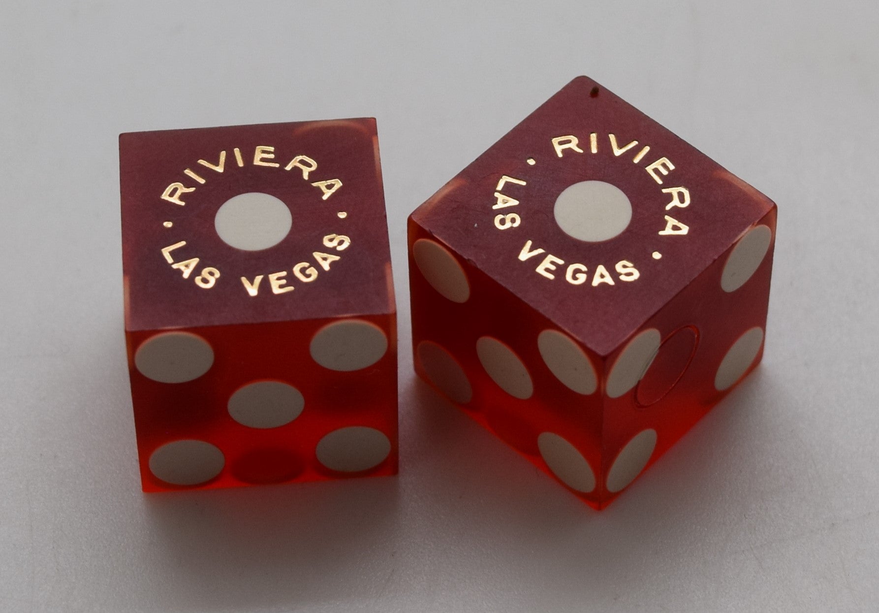 Riviera Casino Las Vegas Used Casino Dice Pair 1990s