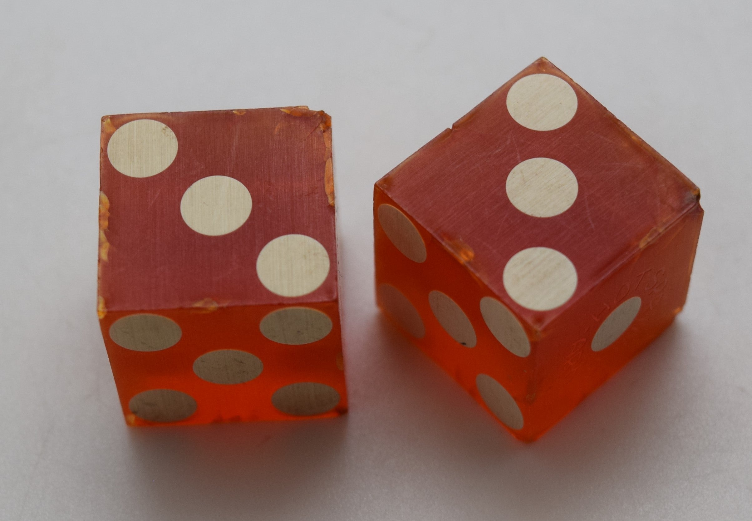 Southern Club Casino Hot Springs Arkansas Dice Pair Red