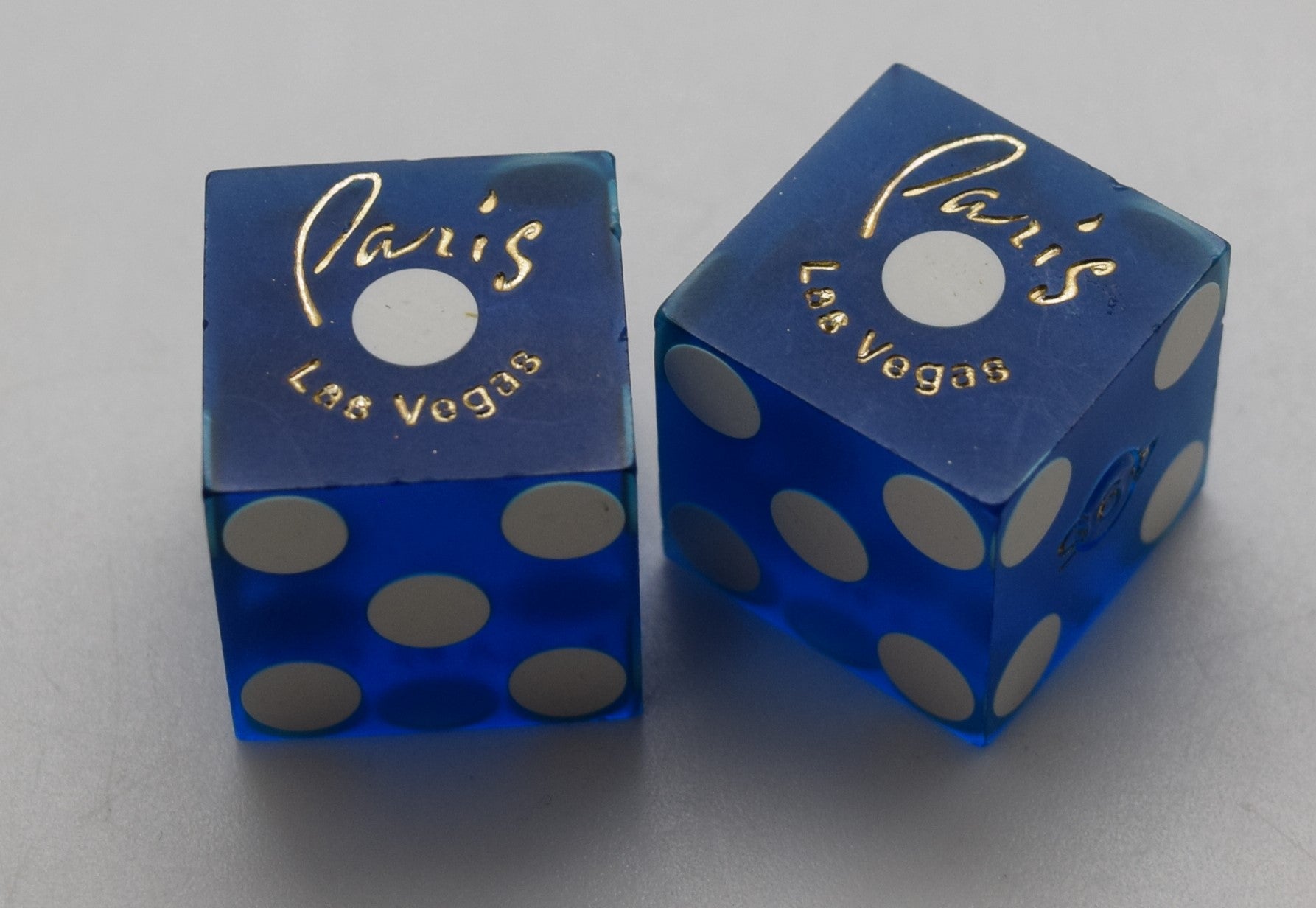 Paris Casino Las Vegas Nevada Dice Pair Blue