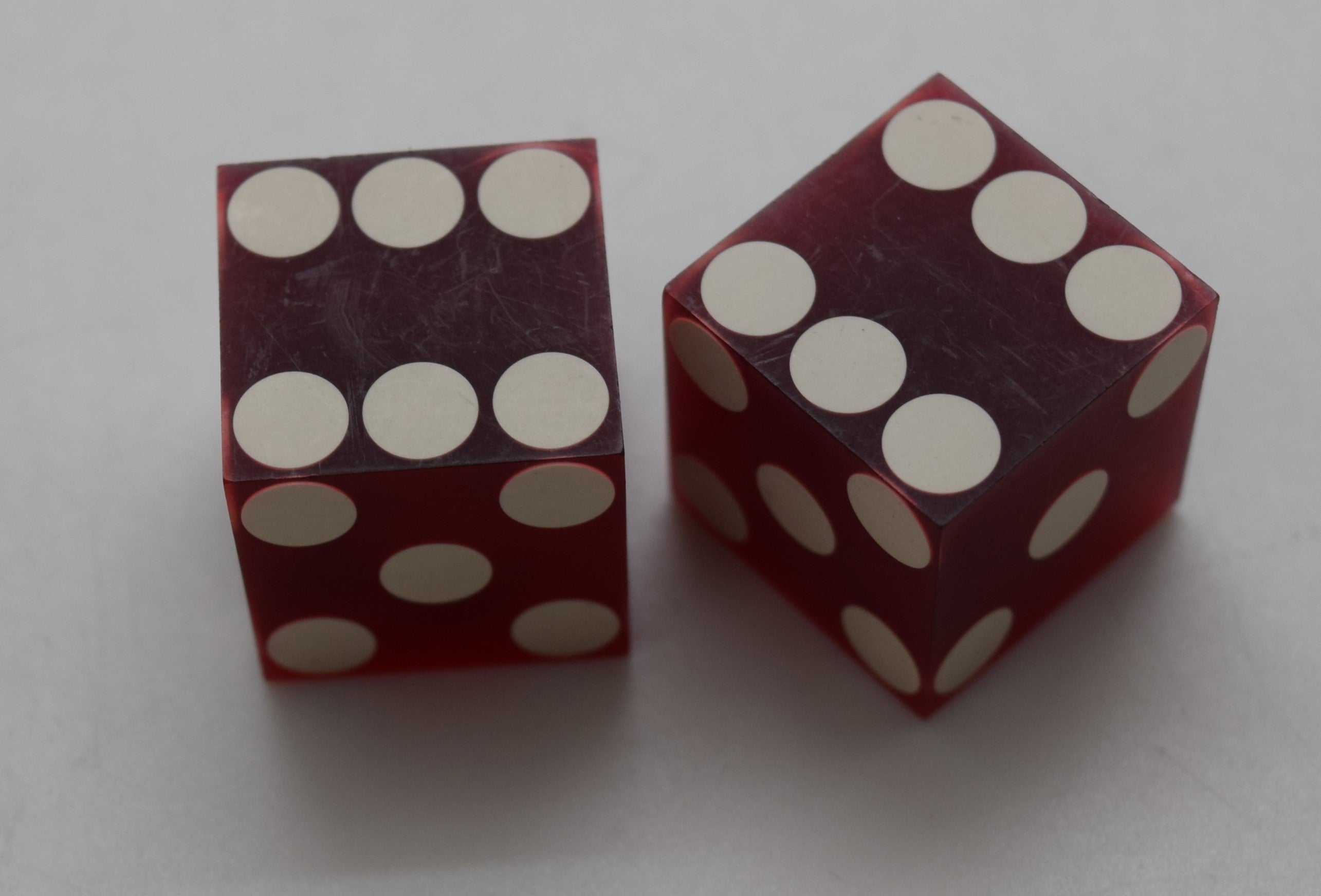 Stockman's Casino Fallon Nevada Dice Pair Red