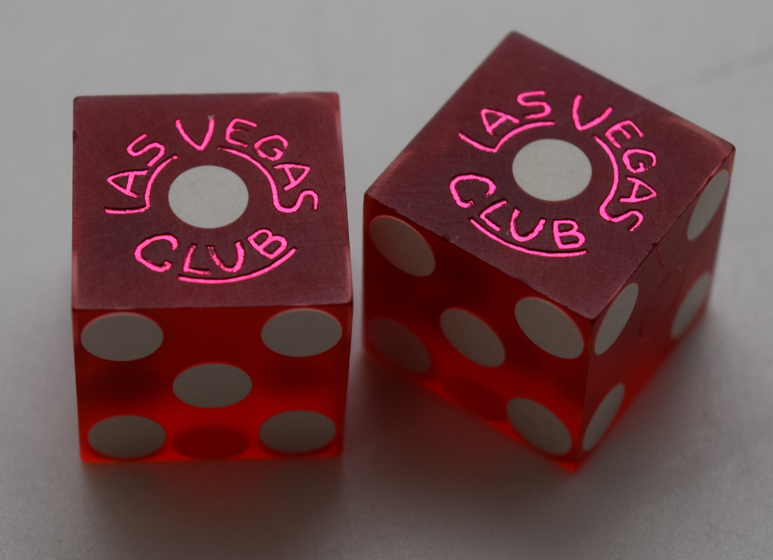 Las Vegas Club Casino Las Vegas Nevada Dice Pair Red