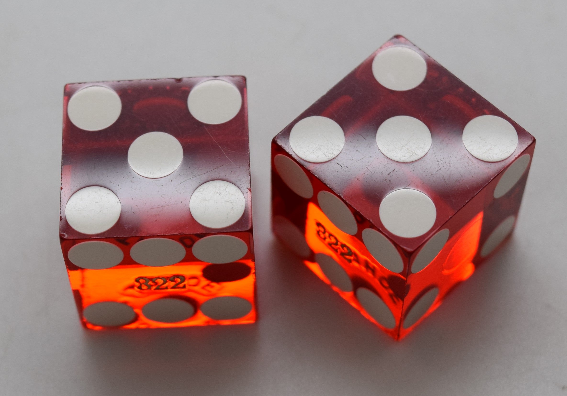 Tahoe Biltmore Casino Lake Tahoe Nevada Dice Pair Red