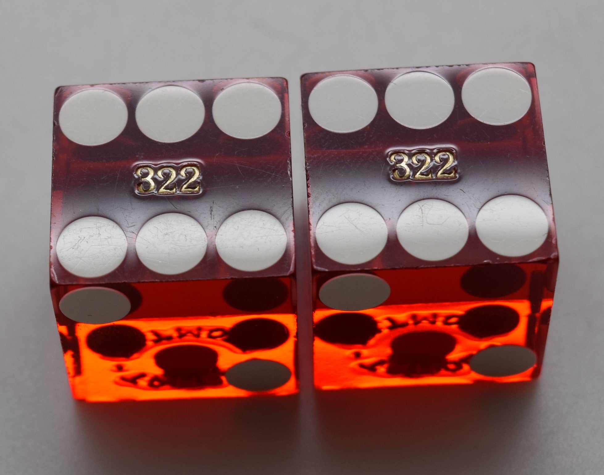 Tahoe Biltmore Casino Lake Tahoe Nevada Dice Pair Red