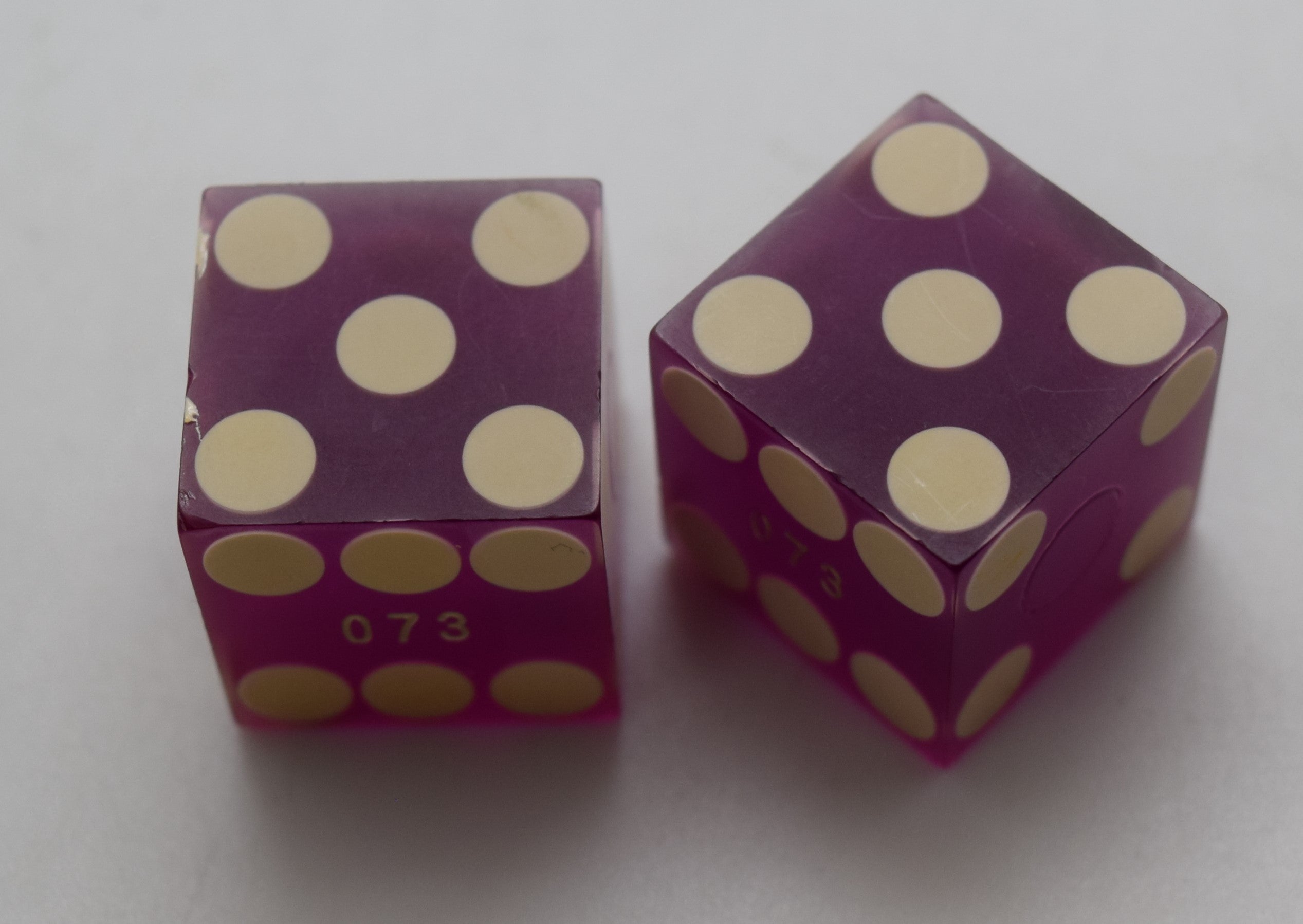 Tahoe Biltmore Casino Lake Tahoe Nevada Dice Pair Purple