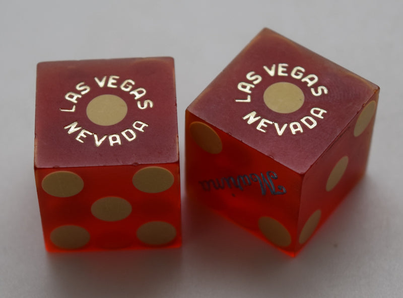 Marina Casino Las Vegas Nevada Dice Pair Red