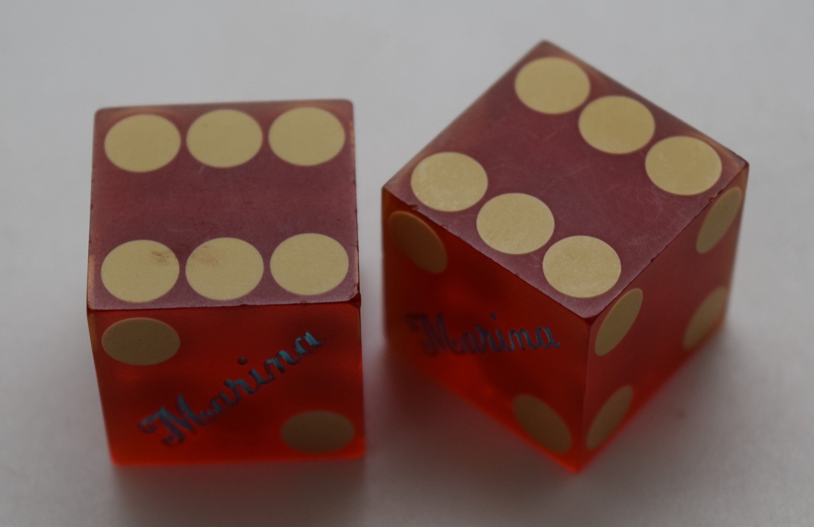 Marina Casino Las Vegas Nevada Dice Pair Red