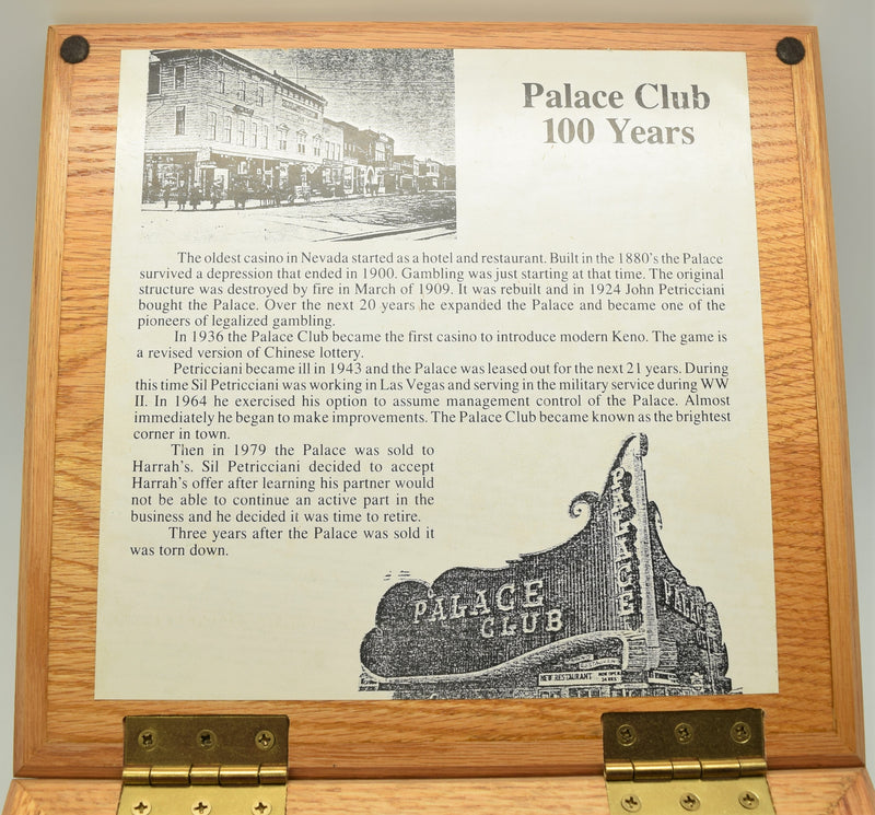 300 Authentic Used Palace Club Casino Chip Set Reno Nevada