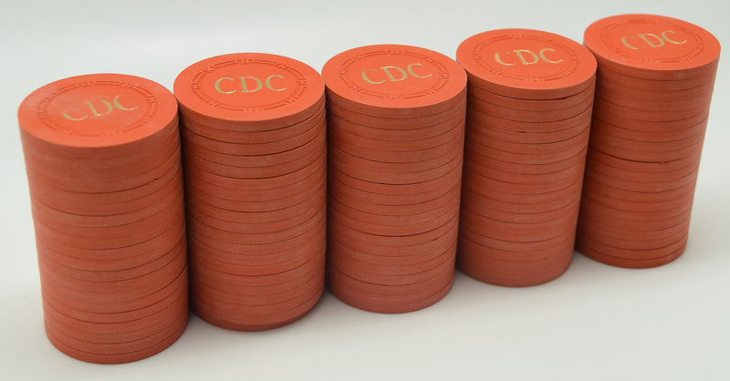 CDC Monogram Orange H.C.E Mold Casino Chip Rack