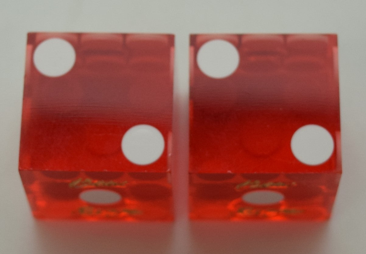 Beau Rivage Casino Biloxi MS Red Dice Pair 1999