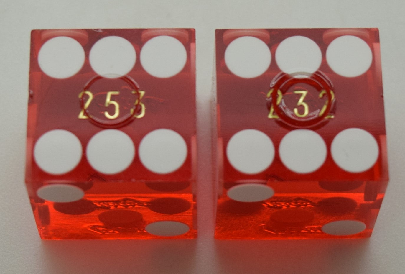 Beau Rivage Casino Biloxi MS Red Dice Pair 1999